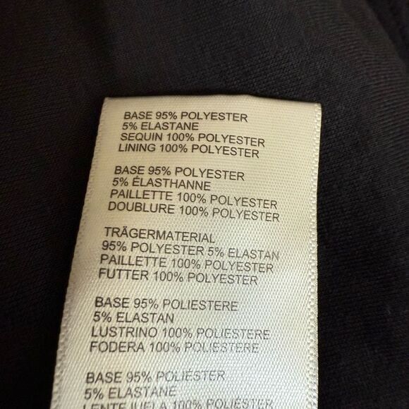 FREE PEOPLE FRIDA RUFFLE BLACK STRAPLESS SEQUIN MINI DRESS sz 2 NWT - Picture 10 of 10